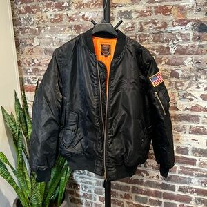 NRA Bravo Series Black Bomber Jacket - XXL